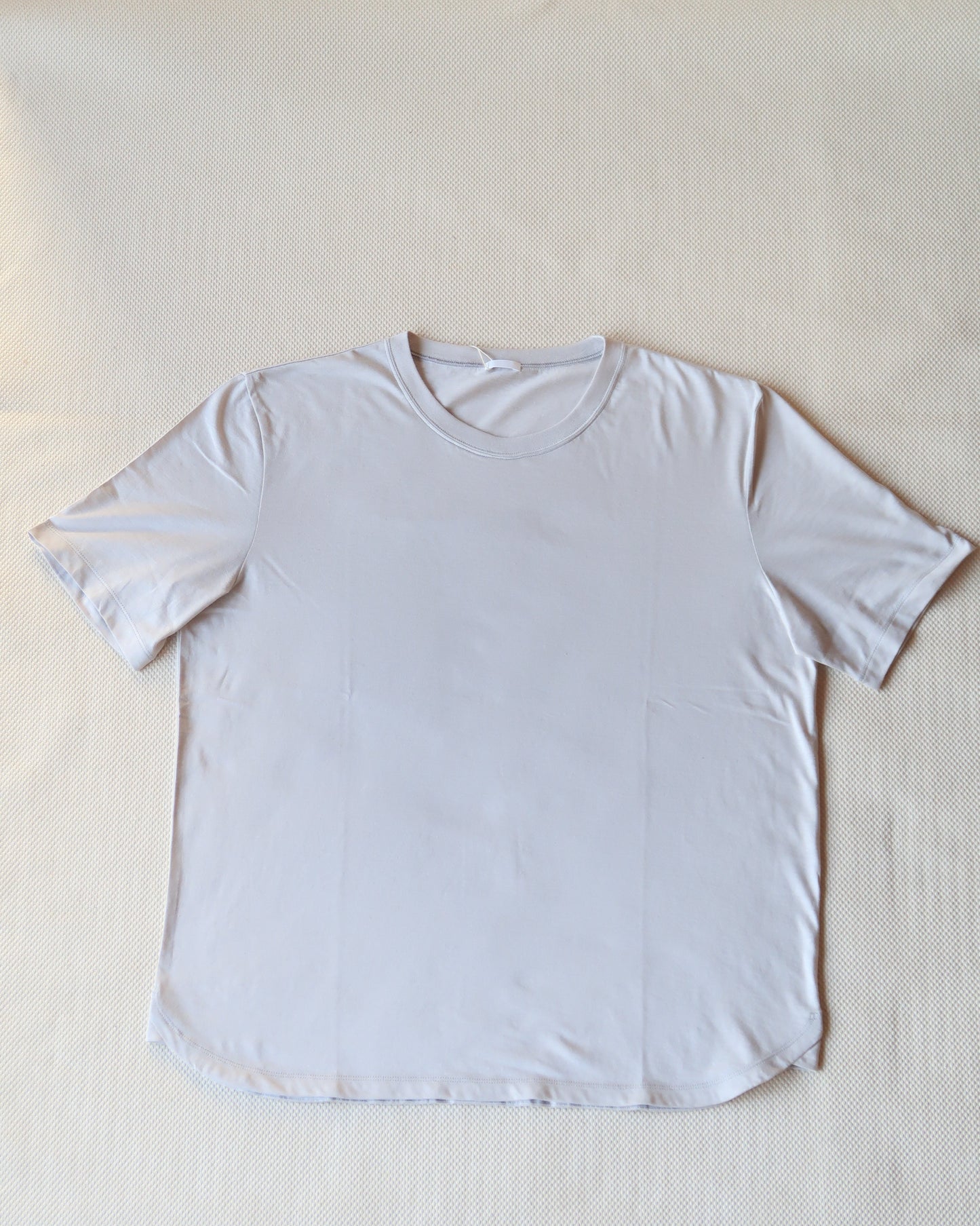 yohaku オーガニックコットンシルク Tシャツ ライトグレー