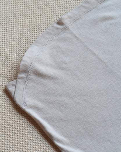 yohaku オーガニックコットンシルク Tシャツ ライトグレー